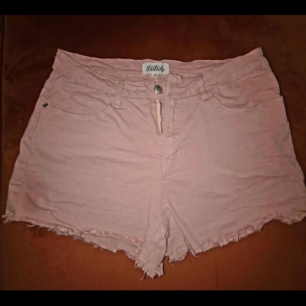 Women's Pink Denim Shorts